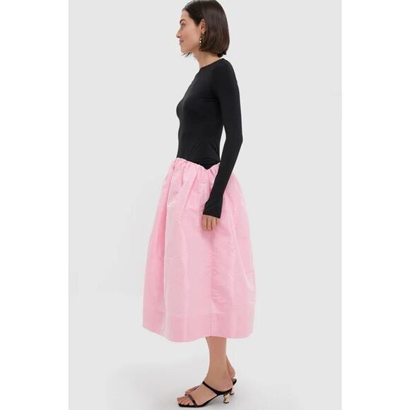 ANNA OCTOBER Light Pink Carolyn Midi Dress - M - NWT Tuckernuck $720 - Picture 2 of 9